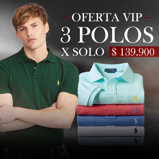 CAMISETA POLO PACK X3